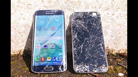 iphone vs samsung s6 drop test|Drop Test: Galaxy S6 edge vs iPhone 6 .